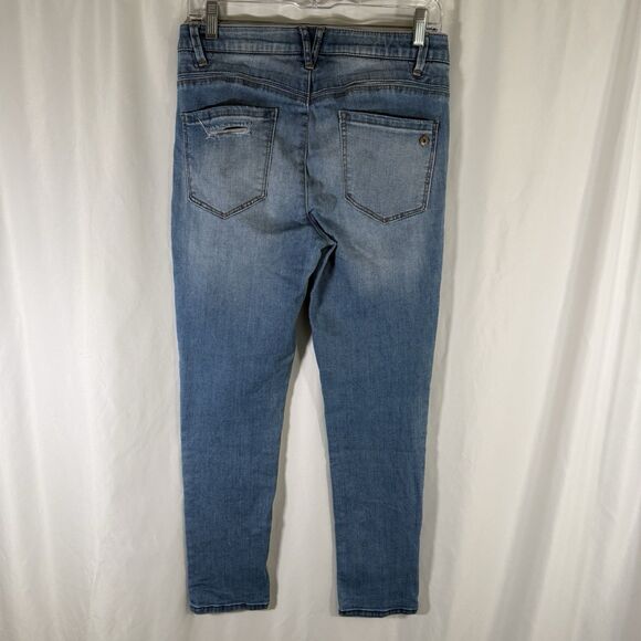 Democracy Ab Technology Jeans Women's 4 Light Wash Denim Mid Rise Cotton Blend - Picture 7 of 11